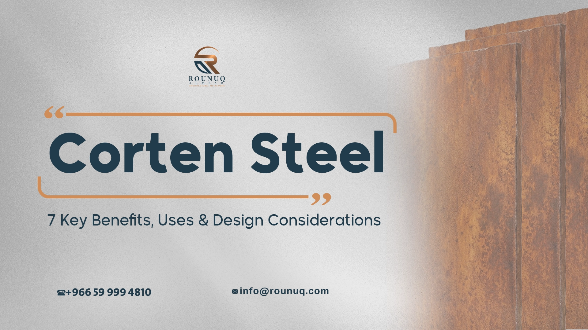 Corten Steel: 7 Key Benefits, Uses & Design Considerations