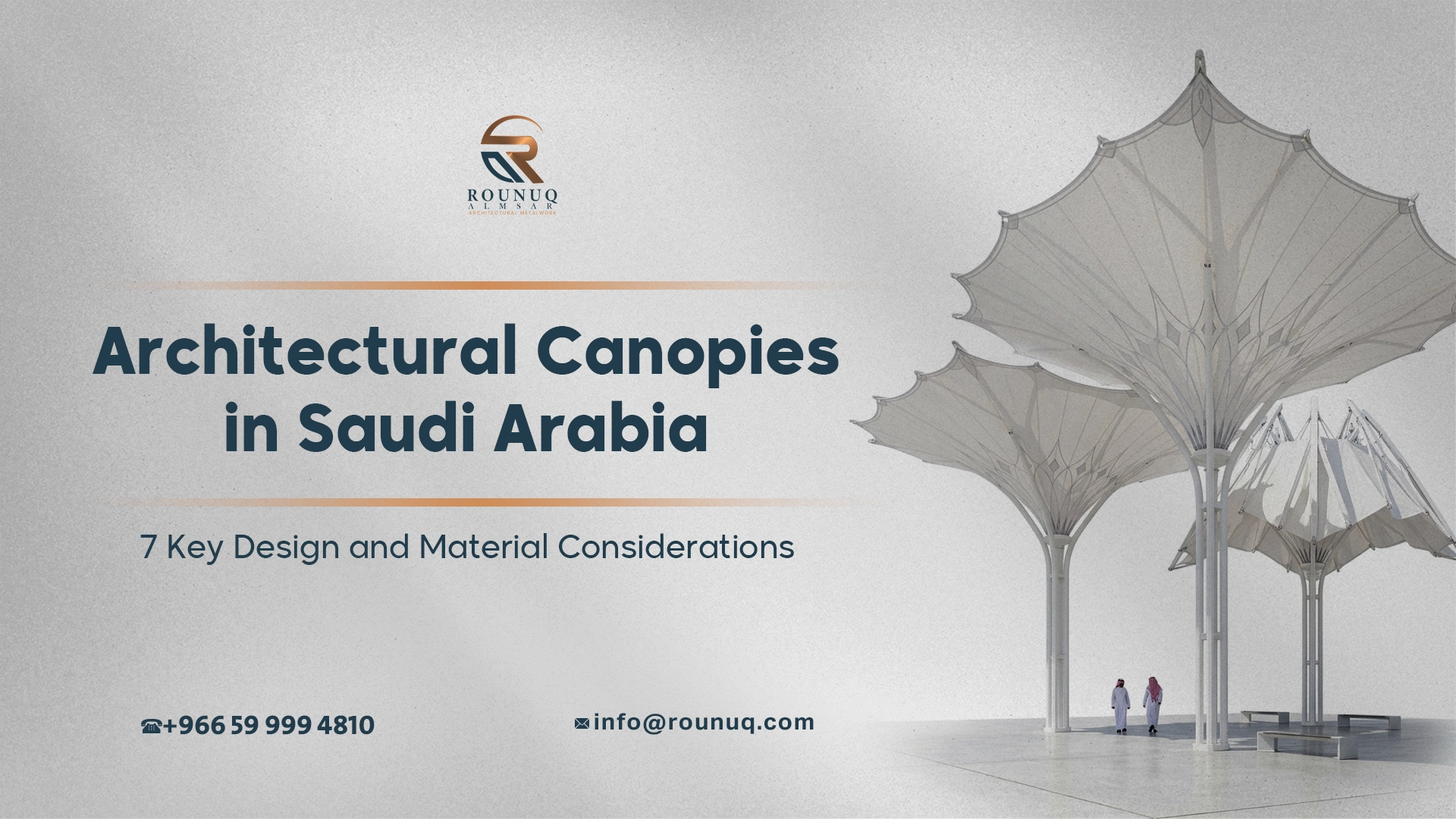 Architectural Canopies in Saudi Arabia: 7 Key Design and Material Considerations