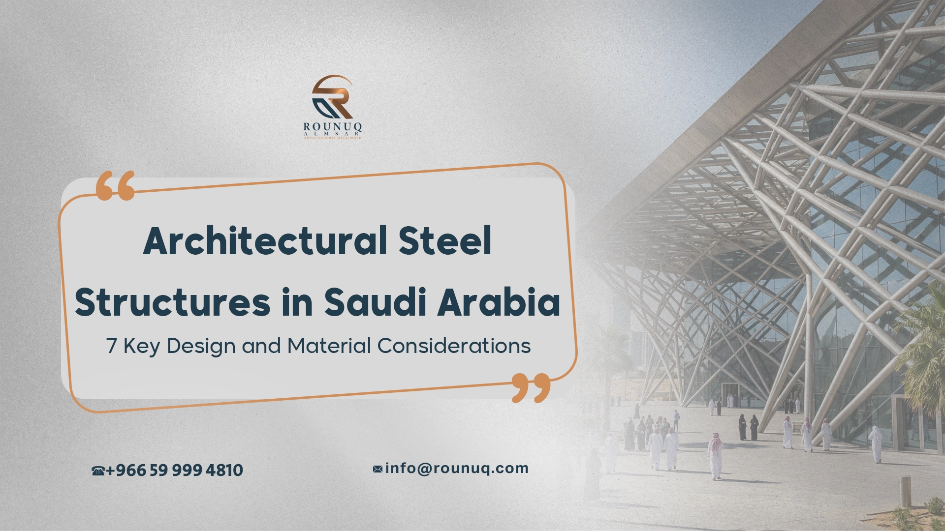 Architectural Steel Structures in Saudi Arabia: Design, Fabrication & Installation Guide