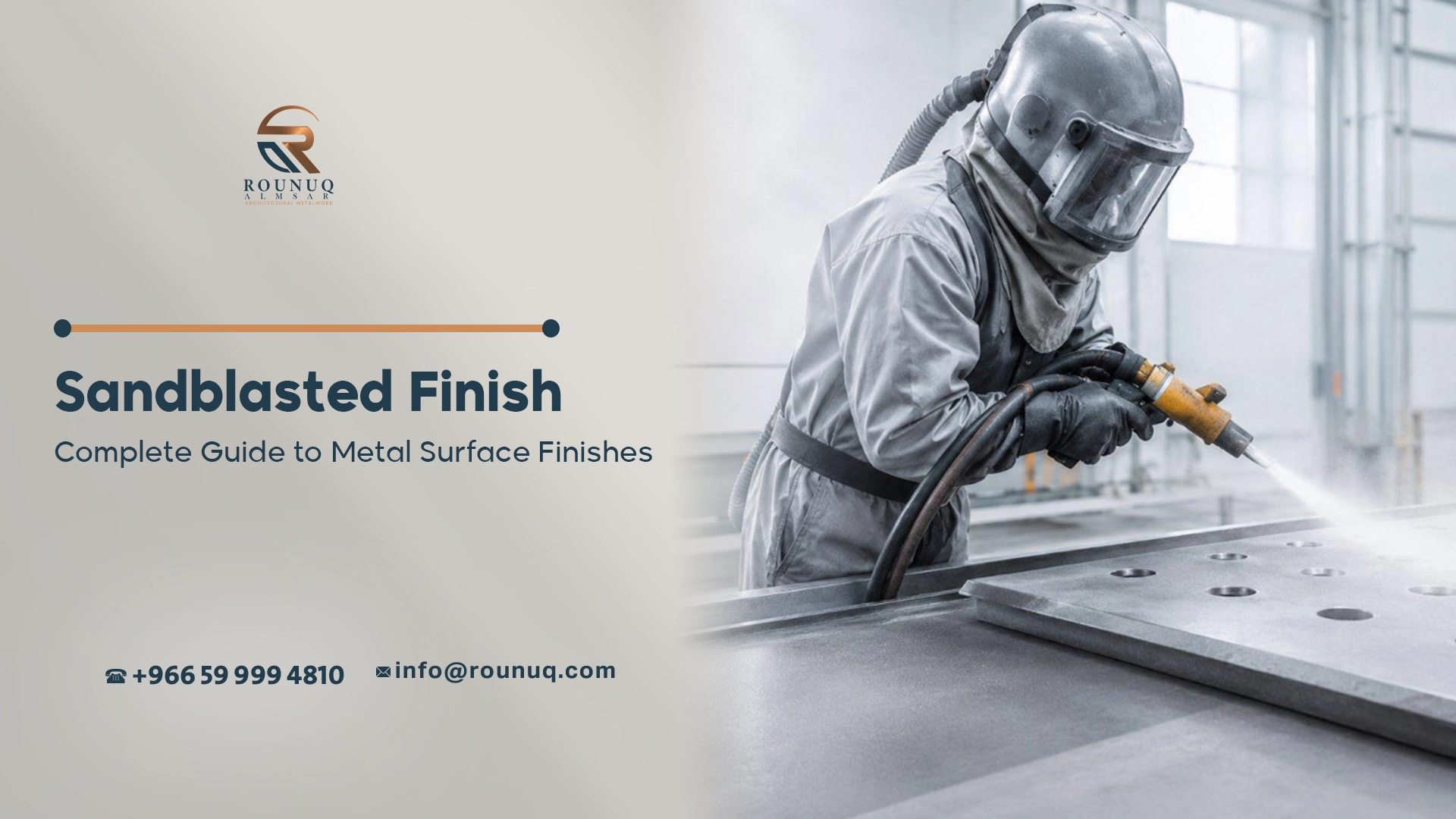 Sandblasted Finish: Complete Guide to Metal Surface Finishes
