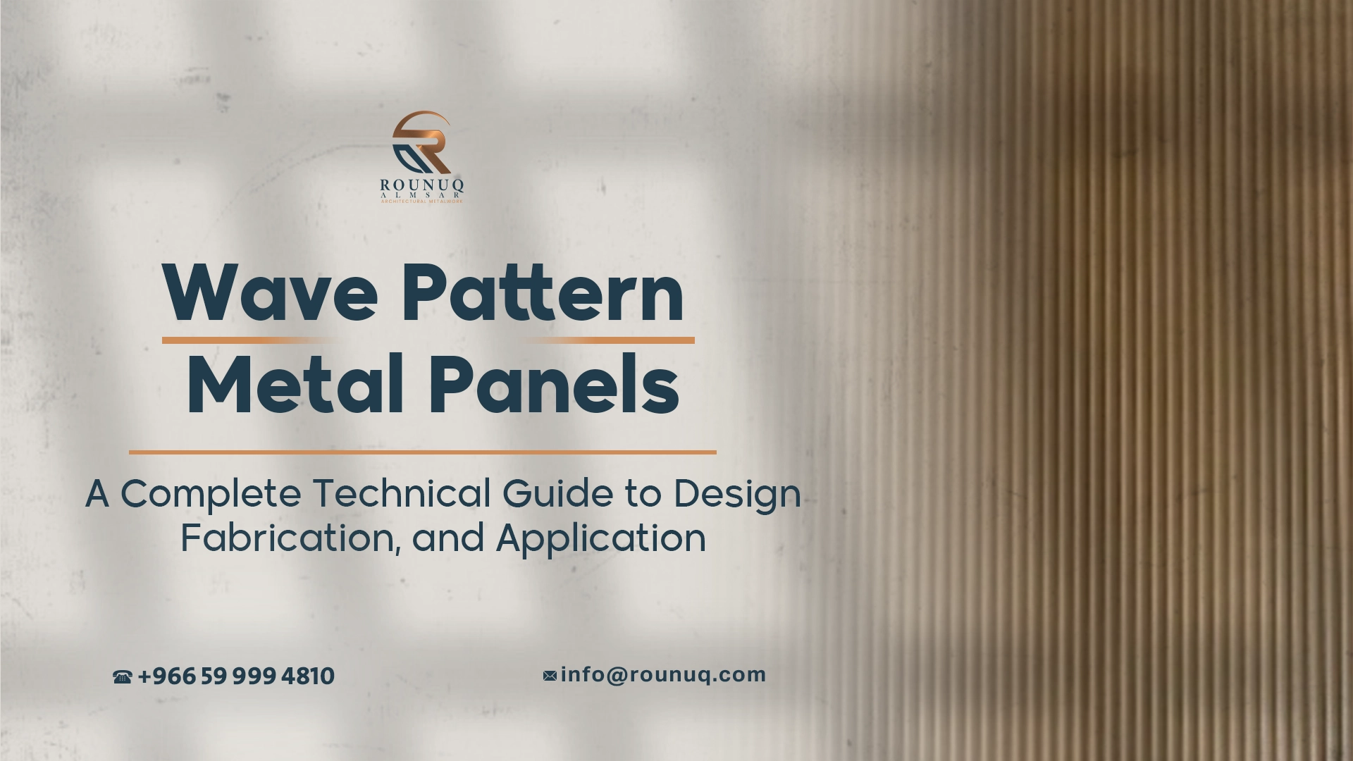 Wave Pattern Metal Panels: A Complete Technical Guide to Design, Fabrication, and Application