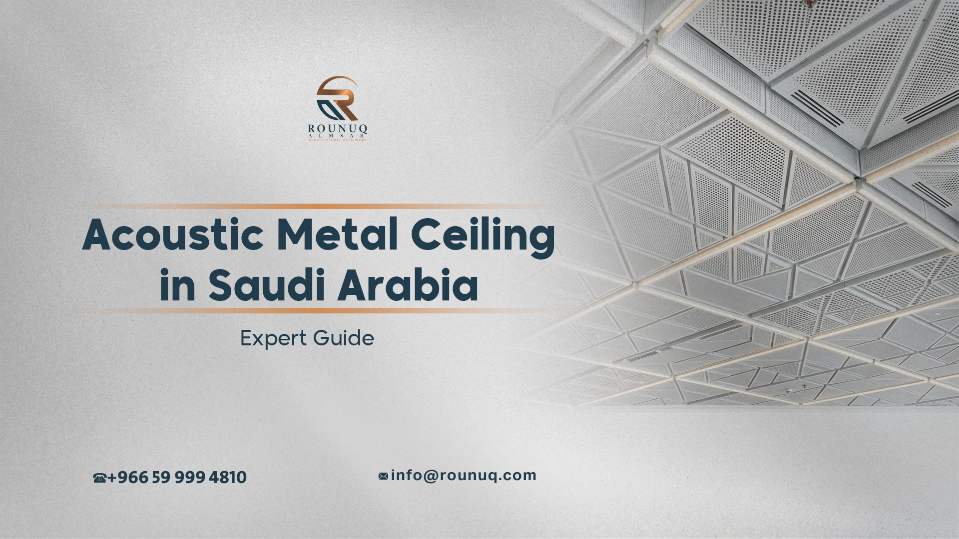 Acoustic Metal Ceiling in Saudi Arabia: Expert Guide