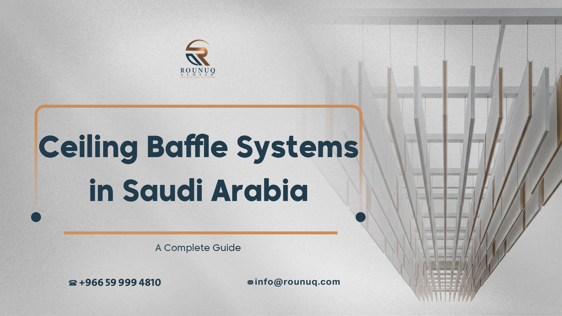 Ceiling Baffle Systems in Saudi Arabia: A Complete Guide